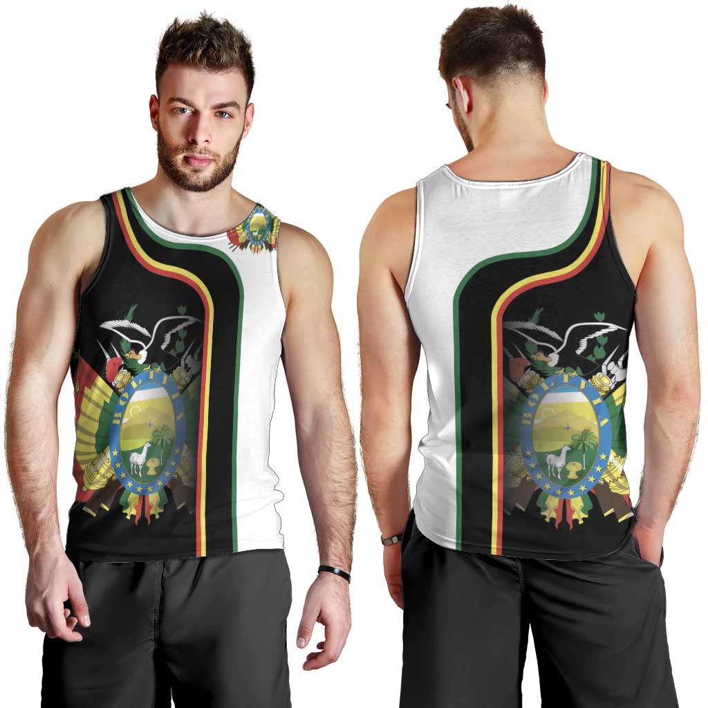 Bolivia Simple Coat of Arm Men Tank Top