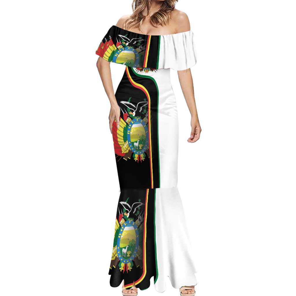 Bolivia Simple Coat of Arm Mermaid Dress