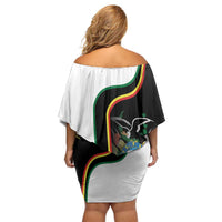 Bolivia Simple Coat of Arm Off Shoulder Short Dress