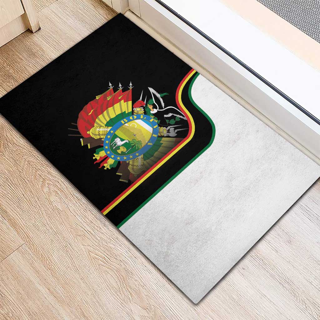 Bolivia Simple Coat of Arm Rubber Doormat
