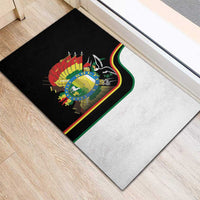 Bolivia Simple Coat of Arm Rubber Doormat