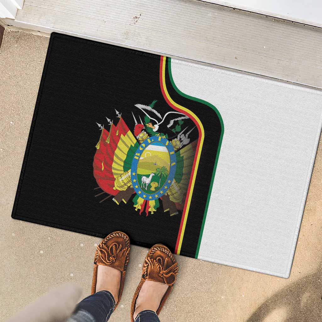 Bolivia Simple Coat of Arm Rubber Doormat