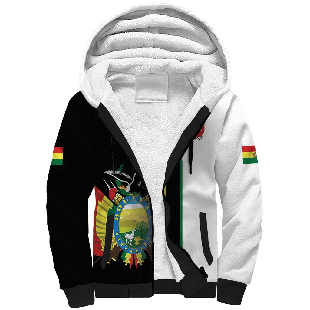 Bolivia Simple Coat of Arm Sherpa Hoodie