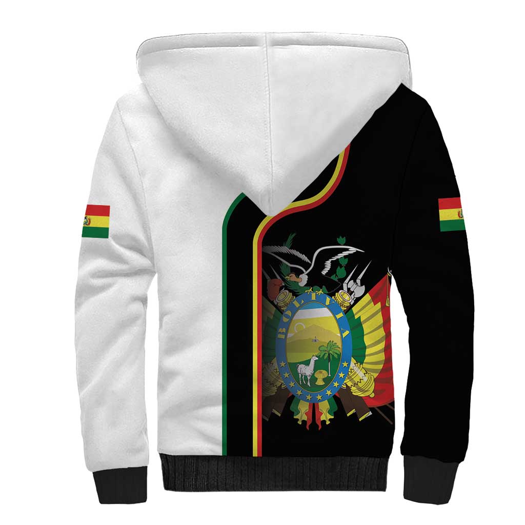 Bolivia Simple Coat of Arm Sherpa Hoodie