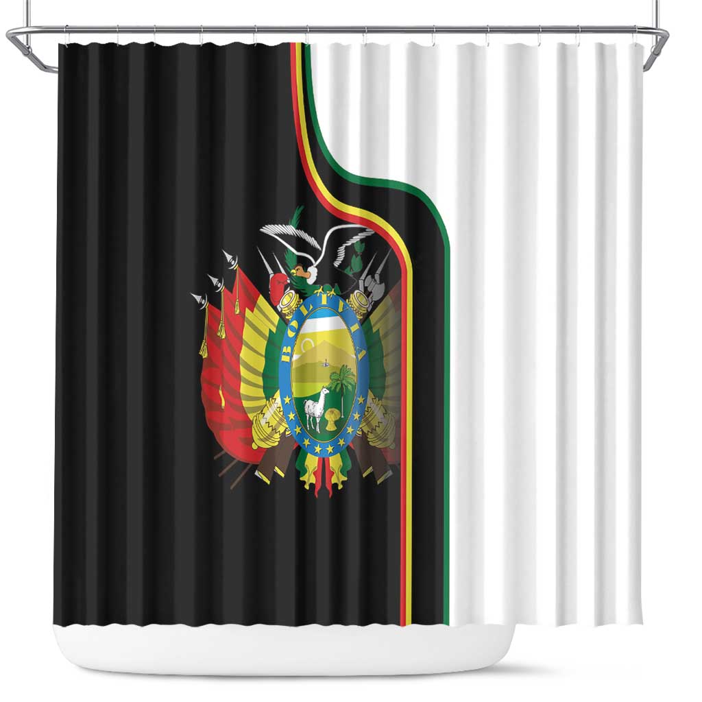 Bolivia Simple Coat of Arm Shower Curtain