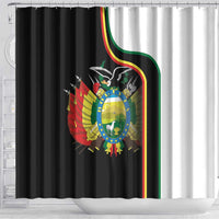 Bolivia Simple Coat of Arm Shower Curtain