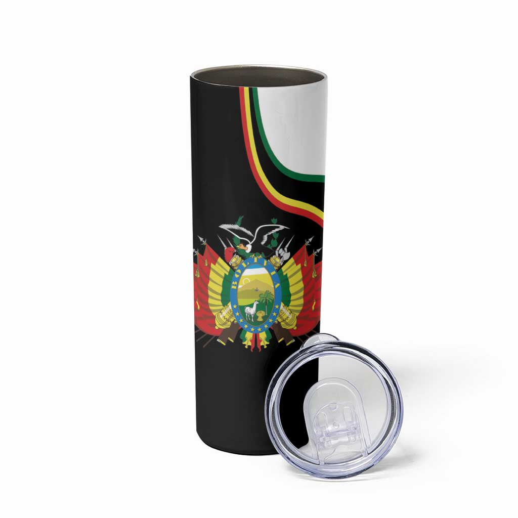 Bolivia Simple Coat of Arm Skinny Tumbler