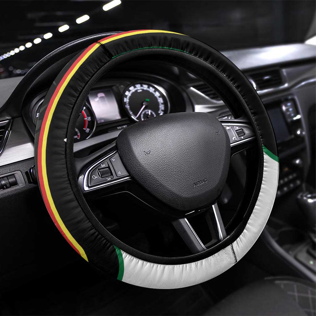 Bolivia Simple Coat of Arm Steering Wheel Cover