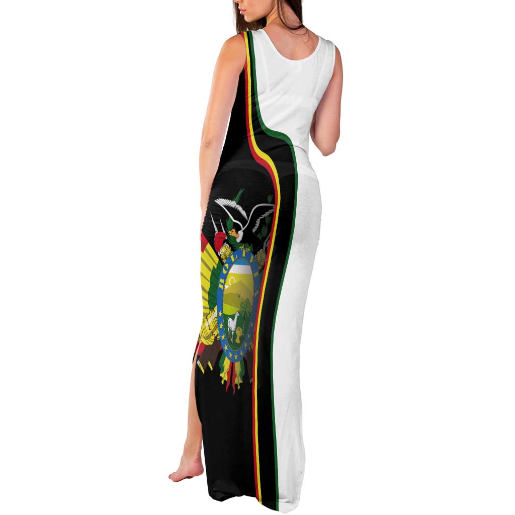 Bolivia Simple Coat of Arm Tank Maxi Dress