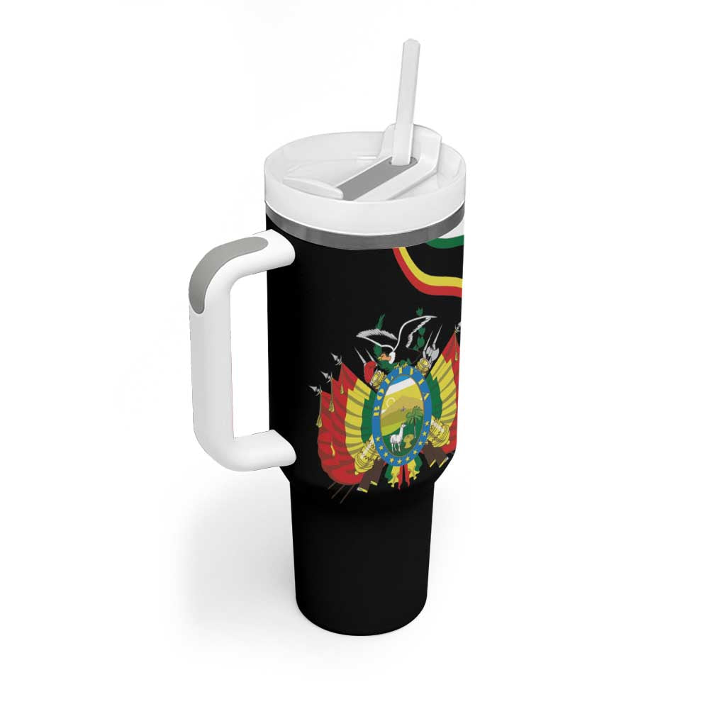 Bolivia Simple Coat of Arm Tumbler With Handle