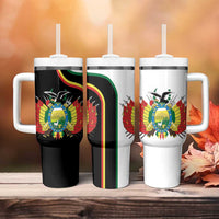 Bolivia Simple Coat of Arm Tumbler With Handle