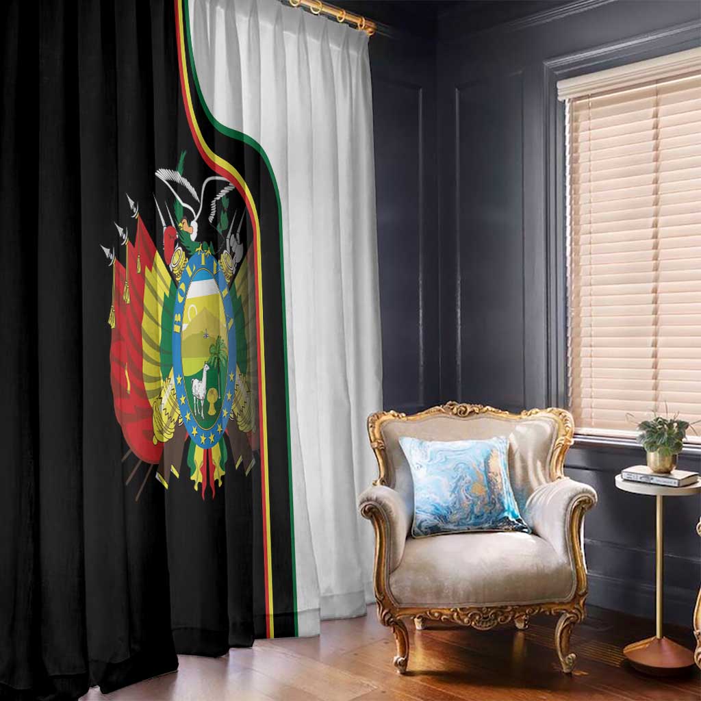 Bolivia Simple Coat of Arm Window Curtain