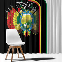 Bolivia Simple Coat of Arm Window Curtain