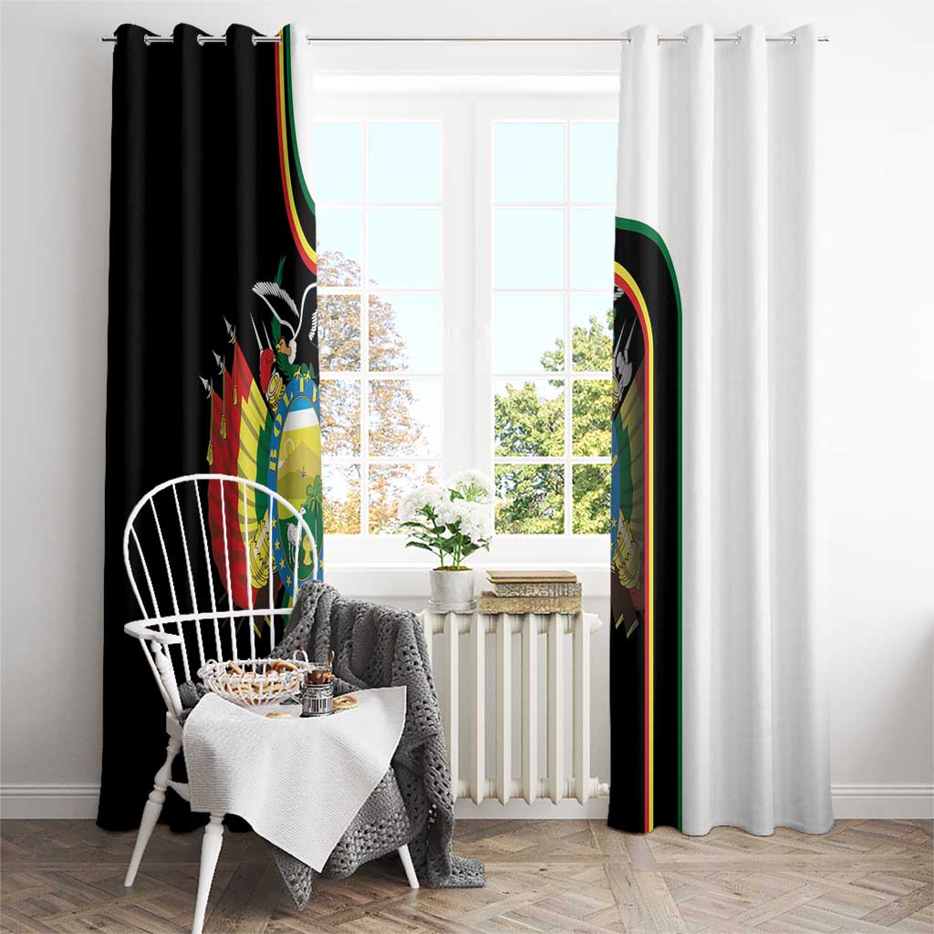 Bolivia Simple Coat of Arm Window Curtain