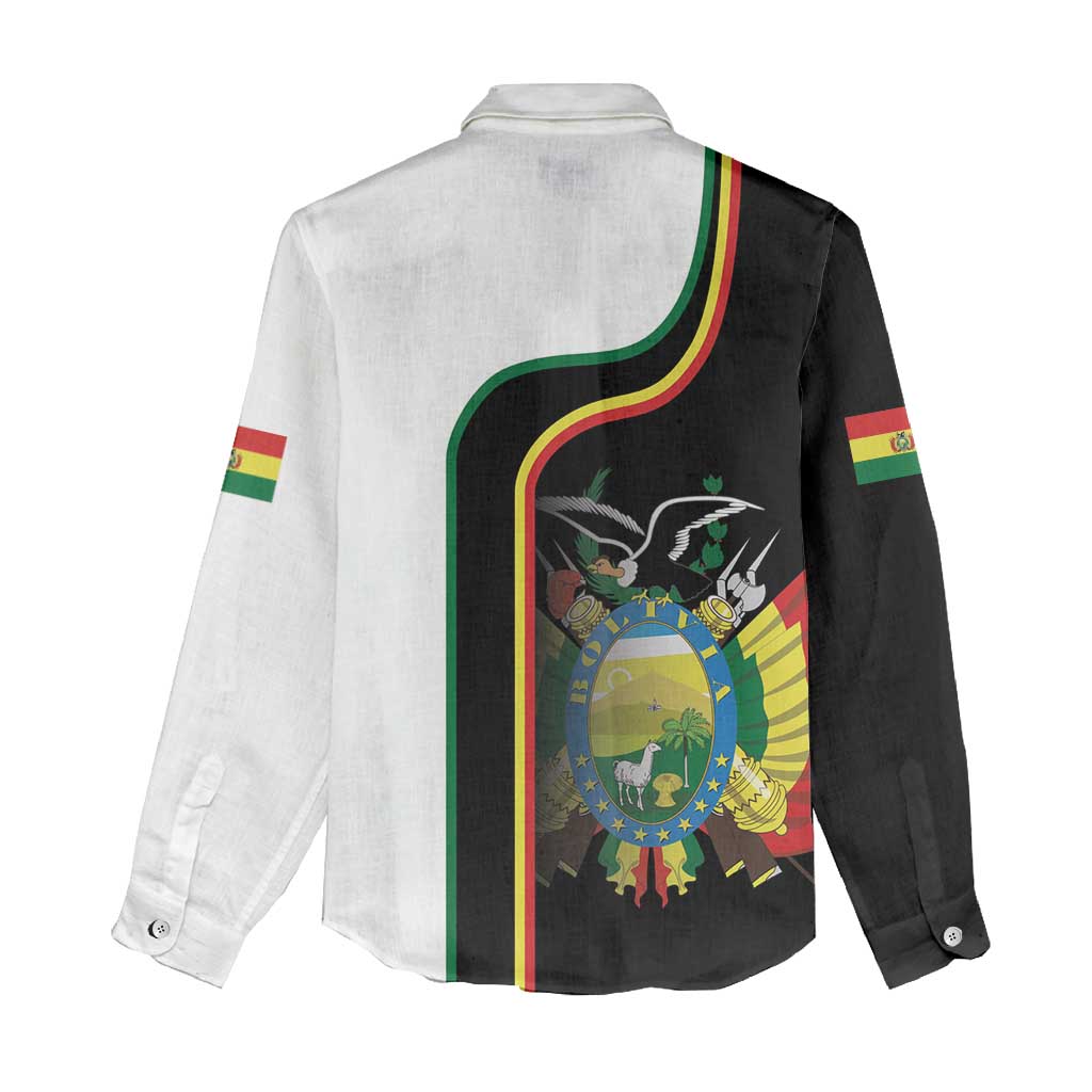 Bolivia Simple Coat of Arm Women Casual Shirt