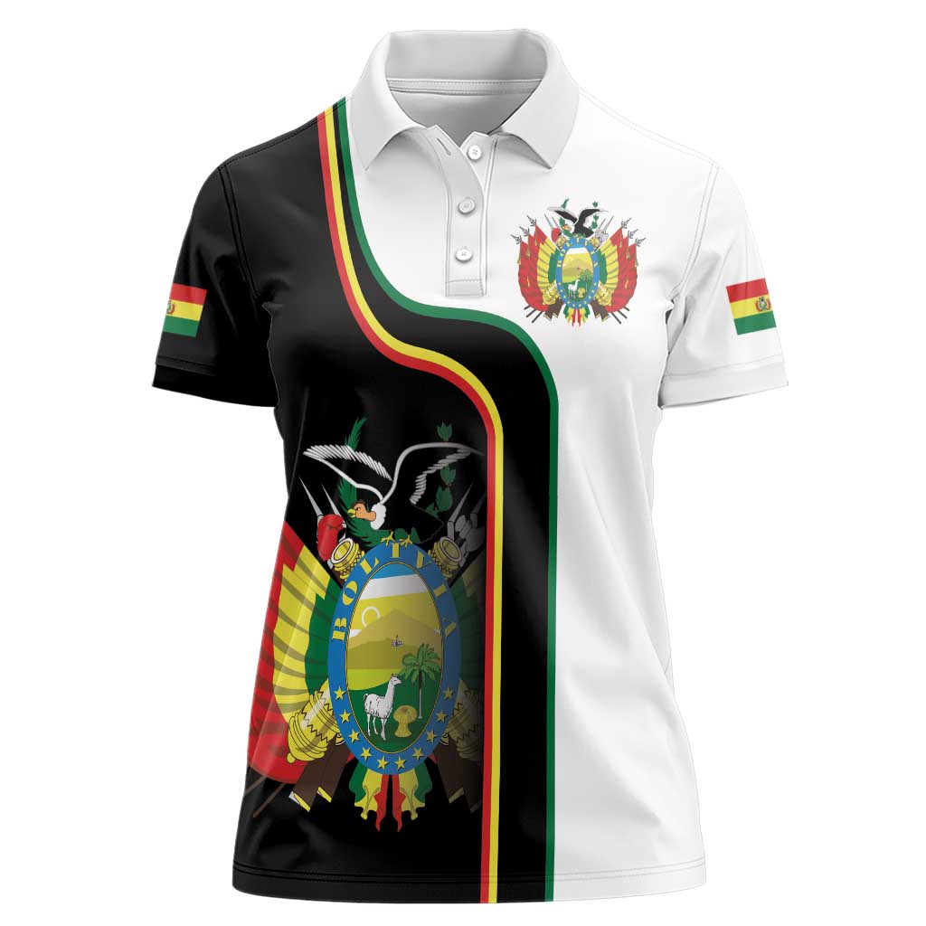Bolivia Simple Coat of Arm Women Polo Shirt