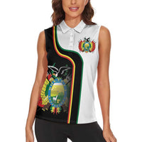 Bolivia Simple Coat of Arm Women Sleeveless Polo Shirt