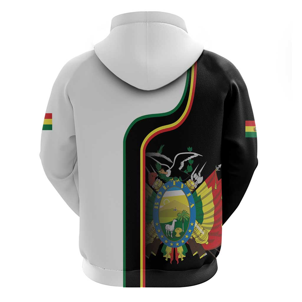Bolivia Simple Coat of Arm Zip Hoodie