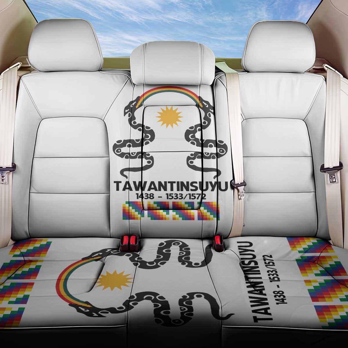Inca Empire Tawantinsuyu Back Car Seat Cover Realm of the Four Parts