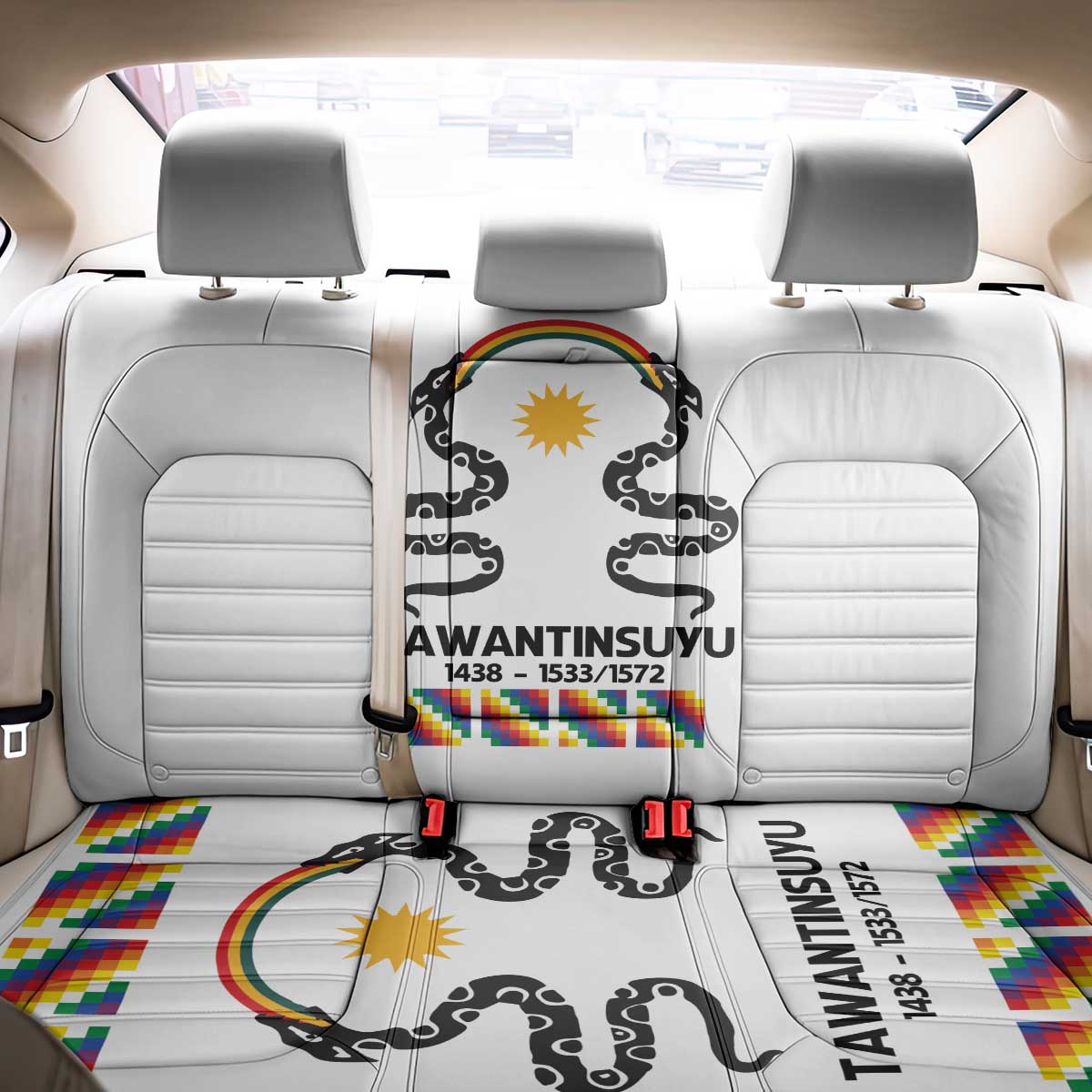 Inca Empire Tawantinsuyu Back Car Seat Cover Realm of the Four Parts