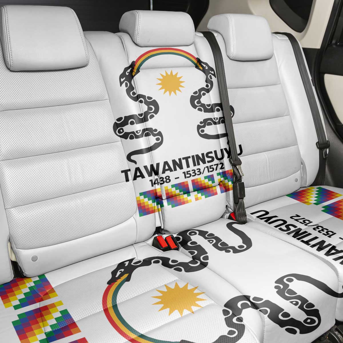 Inca Empire Tawantinsuyu Back Car Seat Cover Realm of the Four Parts
