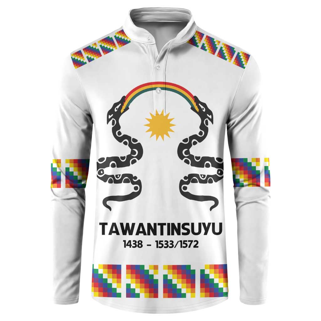 Inca Empire Tawantinsuyu Button Sweatshirt Realm of the Four Parts