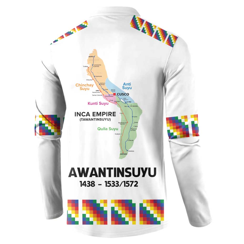 Inca Empire Tawantinsuyu Button Sweatshirt Realm of the Four Parts