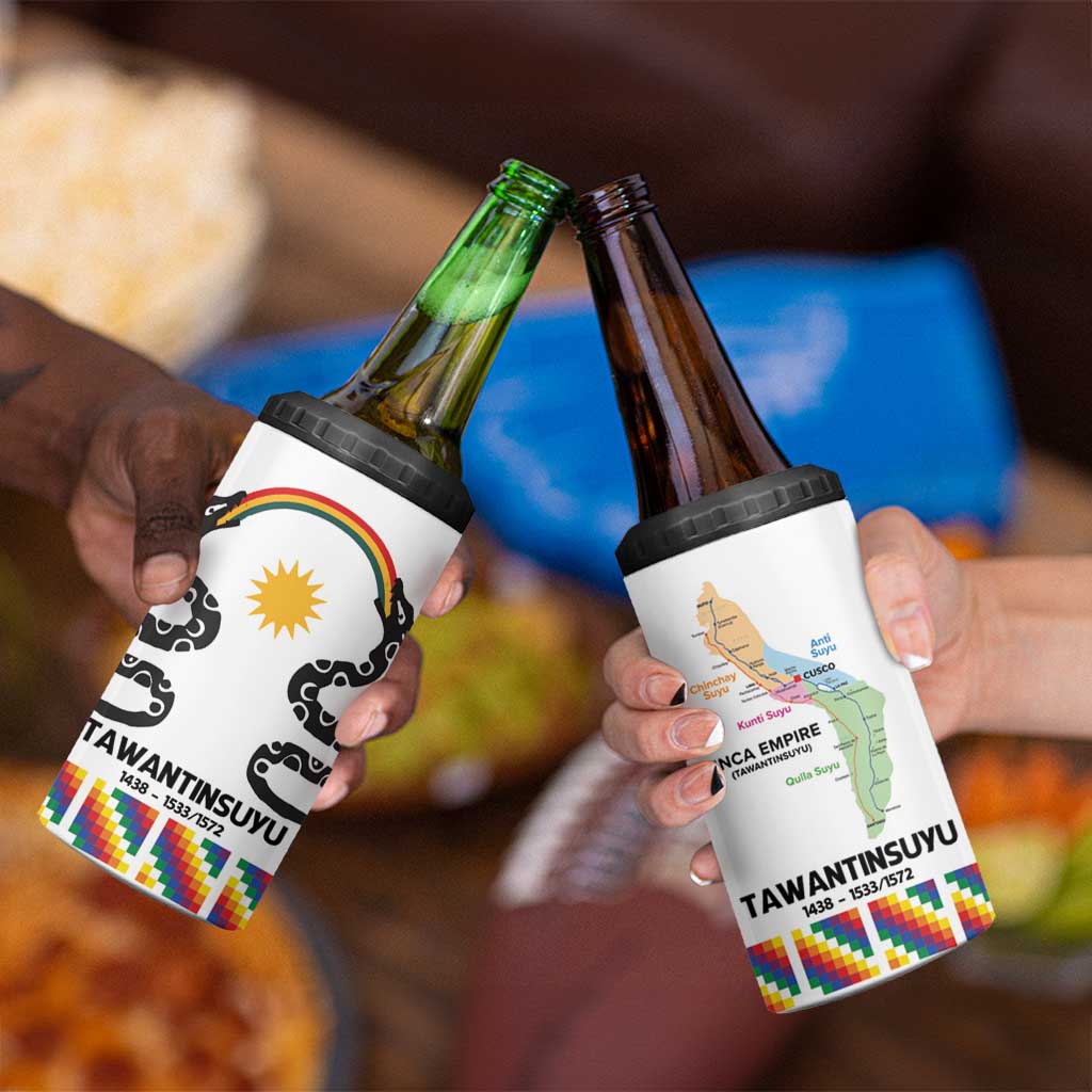 Inca Empire Tawantinsuyu 4 in 1 Can Cooler Tumbler Realm of the Four Parts