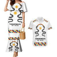 Inca Empire Tawantinsuyu Couples Matching Mermaid Dress and Hawaiian Shirt Realm of the Four Parts