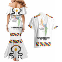 Inca Empire Tawantinsuyu Couples Matching Mermaid Dress and Hawaiian Shirt Realm of the Four Parts