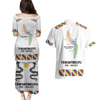 Inca Empire Tawantinsuyu Couples Matching Puletasi and Hawaiian Shirt Realm of the Four Parts
