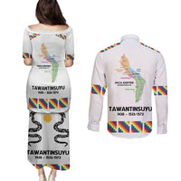 Inca Empire Tawantinsuyu Couples Matching Puletasi and Long Sleeve Button Shirt Realm of the Four Parts