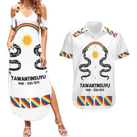 Inca Empire Tawantinsuyu Couples Matching Summer Maxi Dress and Hawaiian Shirt Realm of the Four Parts