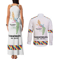 Inca Empire Tawantinsuyu Couples Matching Tank Maxi Dress and Long Sleeve Button Shirt Realm of the Four Parts