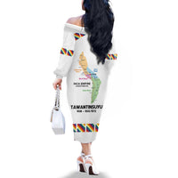 Inca Empire Tawantinsuyu Family Matching Off The Shoulder Long Sleeve Dress and Hawaiian Shirt Realm of the Four Parts