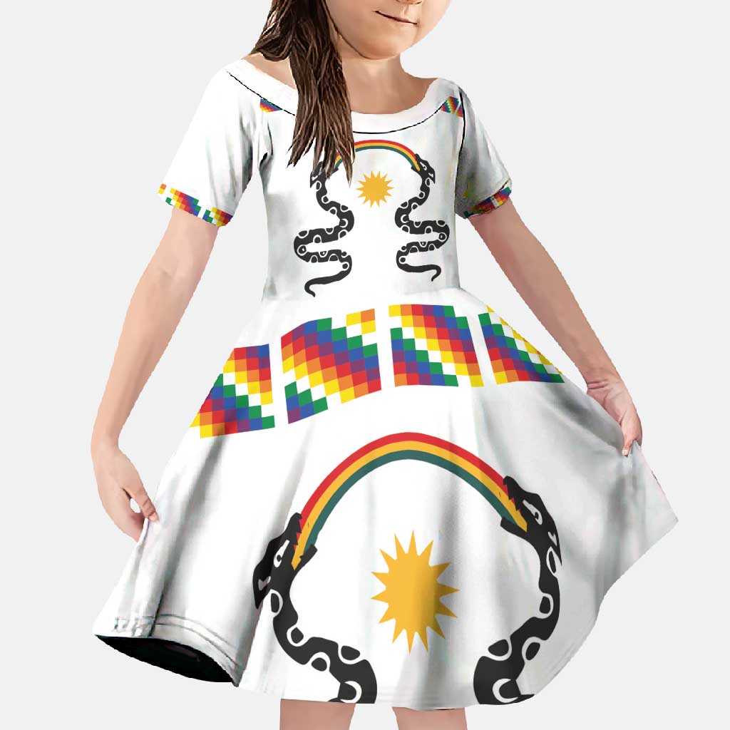 Inca Empire Tawantinsuyu Family Matching Short Sleeve Bodycon Dress and Hawaiian Shirt Realm of the Four Parts