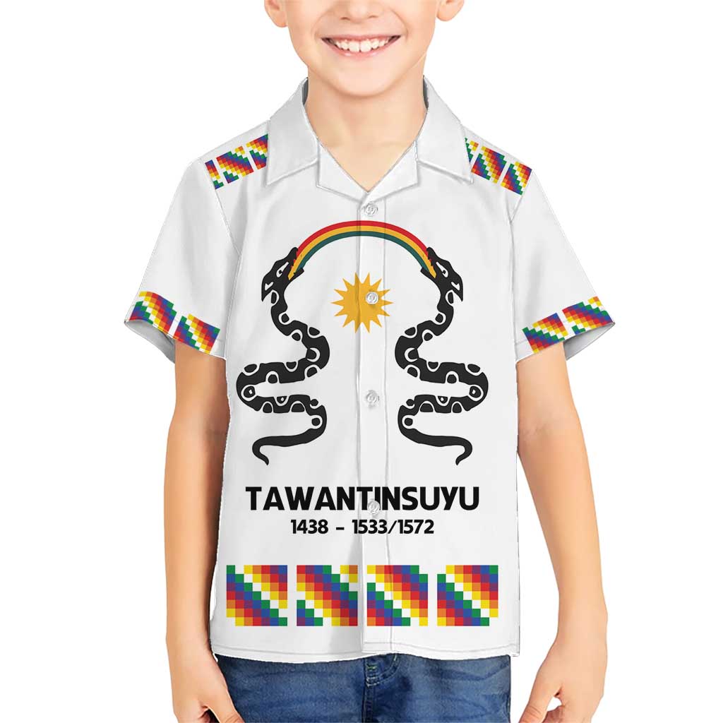 Inca Empire Tawantinsuyu Family Matching Short Sleeve Bodycon Dress and Hawaiian Shirt Realm of the Four Parts