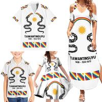 Inca Empire Tawantinsuyu Family Matching Summer Maxi Dress and Hawaiian Shirt Realm of the Four Parts