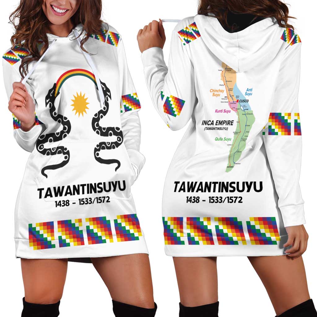 Inca Empire Tawantinsuyu Hoodie Dress Realm of the Four Parts