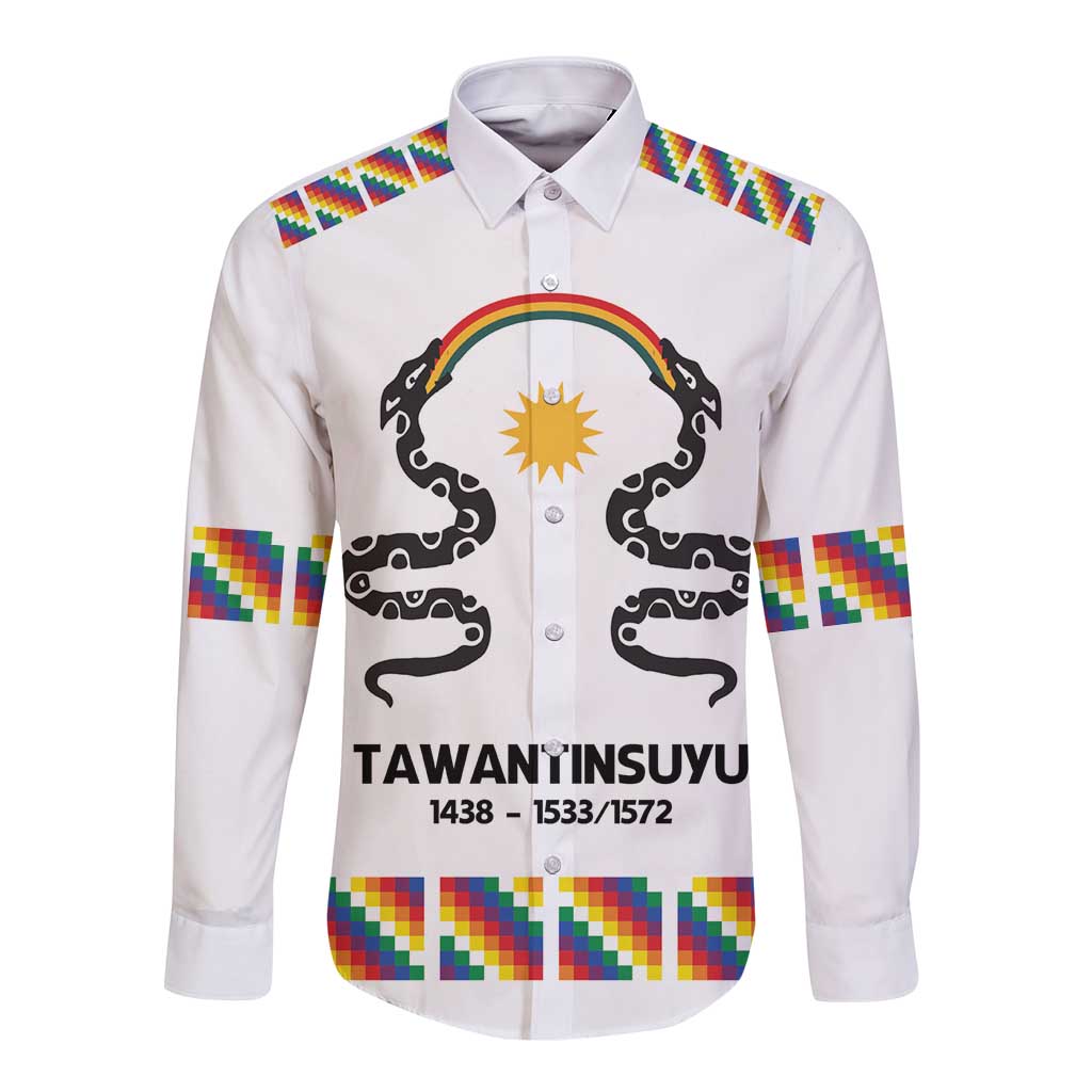 Inca Empire Tawantinsuyu Long Sleeve Button Shirt Realm of the Four Parts