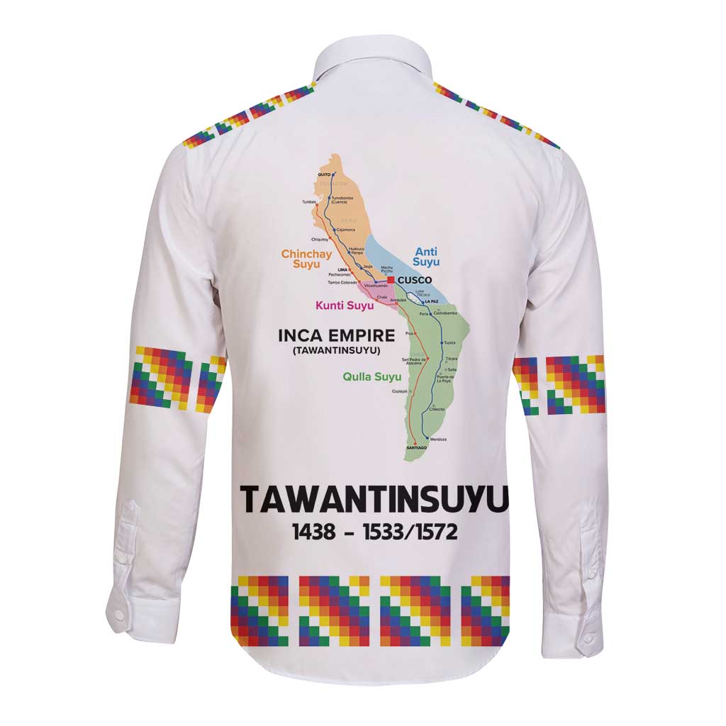 Inca Empire Tawantinsuyu Long Sleeve Button Shirt Realm of the Four Parts