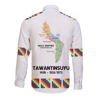 Inca Empire Tawantinsuyu Long Sleeve Button Shirt Realm of the Four Parts