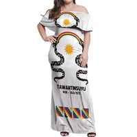 Inca Empire Tawantinsuyu Off Shoulder Maxi Dress Realm of the Four Parts