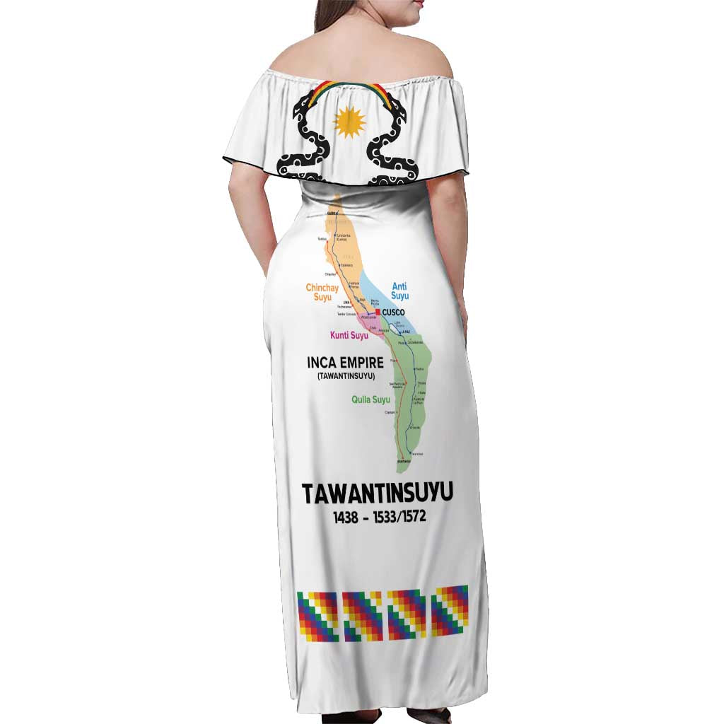 Inca Empire Tawantinsuyu Off Shoulder Maxi Dress Realm of the Four Parts