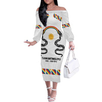 Inca Empire Tawantinsuyu Off The Shoulder Long Sleeve Dress Realm of the Four Parts