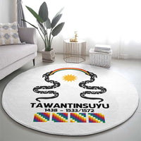 Inca Empire Tawantinsuyu Round Carpet Realm of the Four Parts
