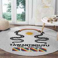 Inca Empire Tawantinsuyu Round Carpet Realm of the Four Parts