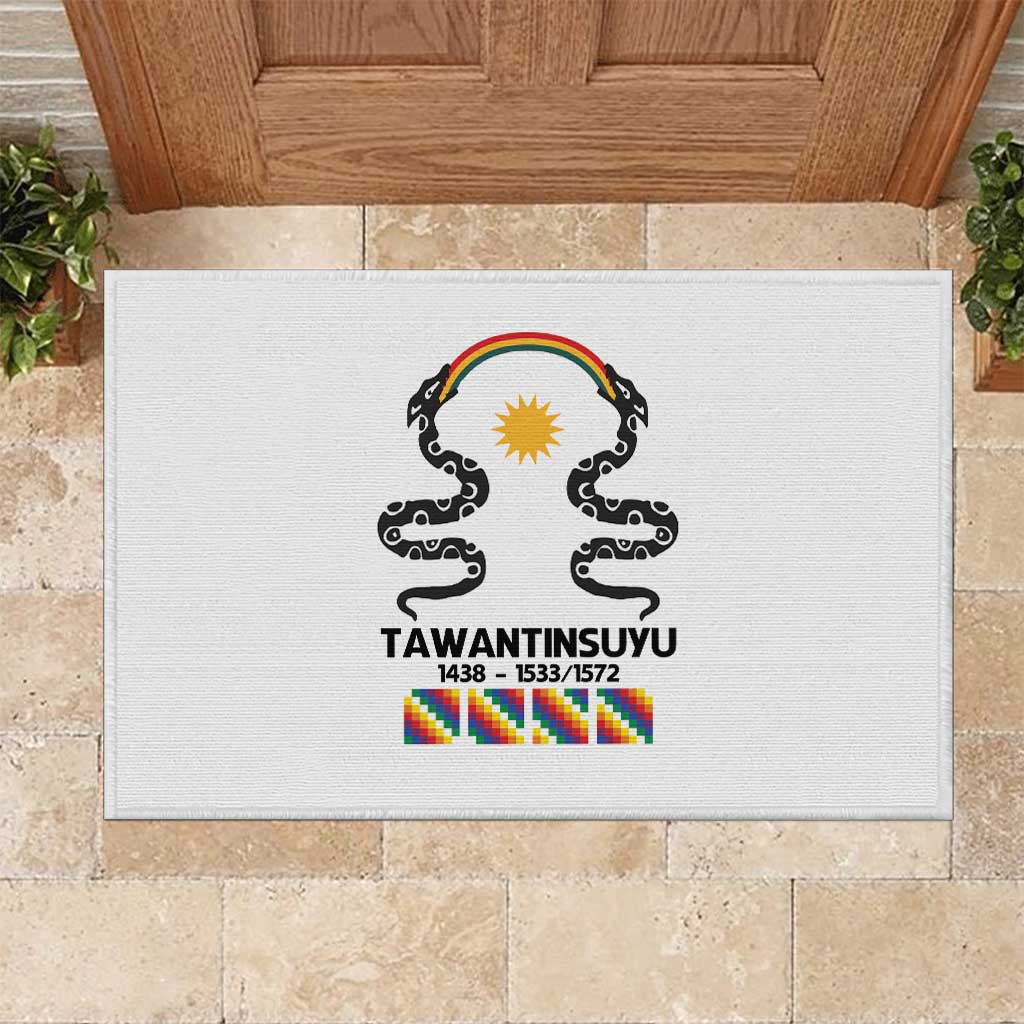 Inca Empire Tawantinsuyu Rubber Doormat Realm of the Four Parts