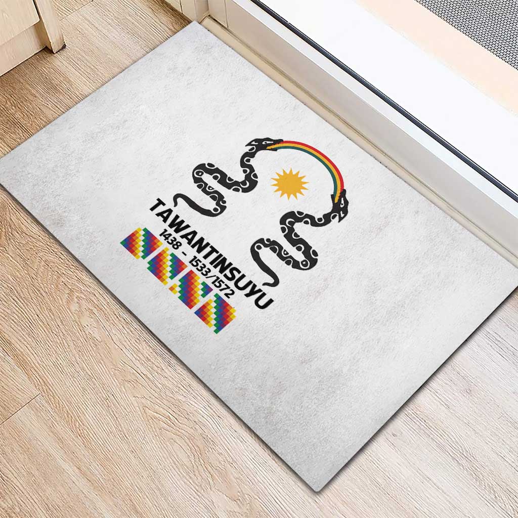 Inca Empire Tawantinsuyu Rubber Doormat Realm of the Four Parts