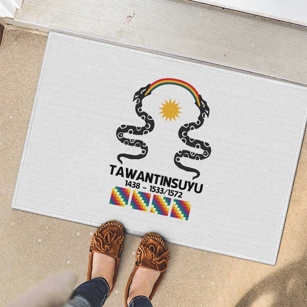 Inca Empire Tawantinsuyu Rubber Doormat Realm of the Four Parts